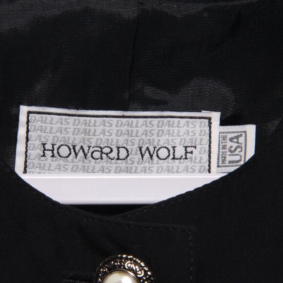 Vintage Howard Wolf Satin Quilted Jacket Size 8 Grecian print - Picture 5 of 9